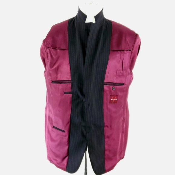 Jack Victor Select Vogue CT Wool Pinstripe 2 Button Suit Jacket 46R - Picture 6 of 8
